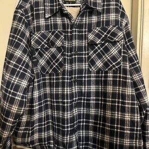 Jachs New York Jacket Shacket Wool Blend Sherpa Lined Black Plaid  2XL NWT